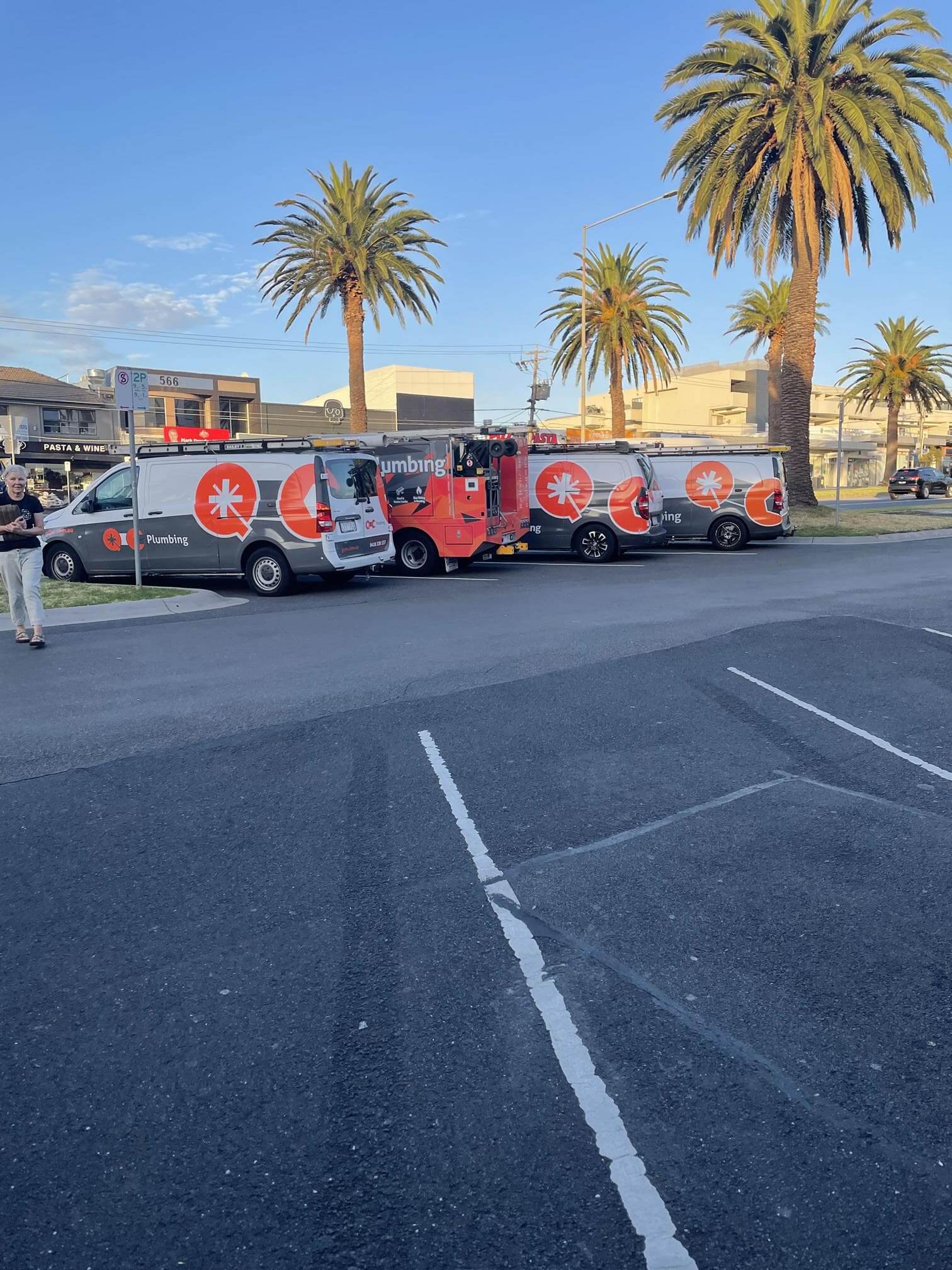 QC Pluming Vans and Hydro Jetting Truck