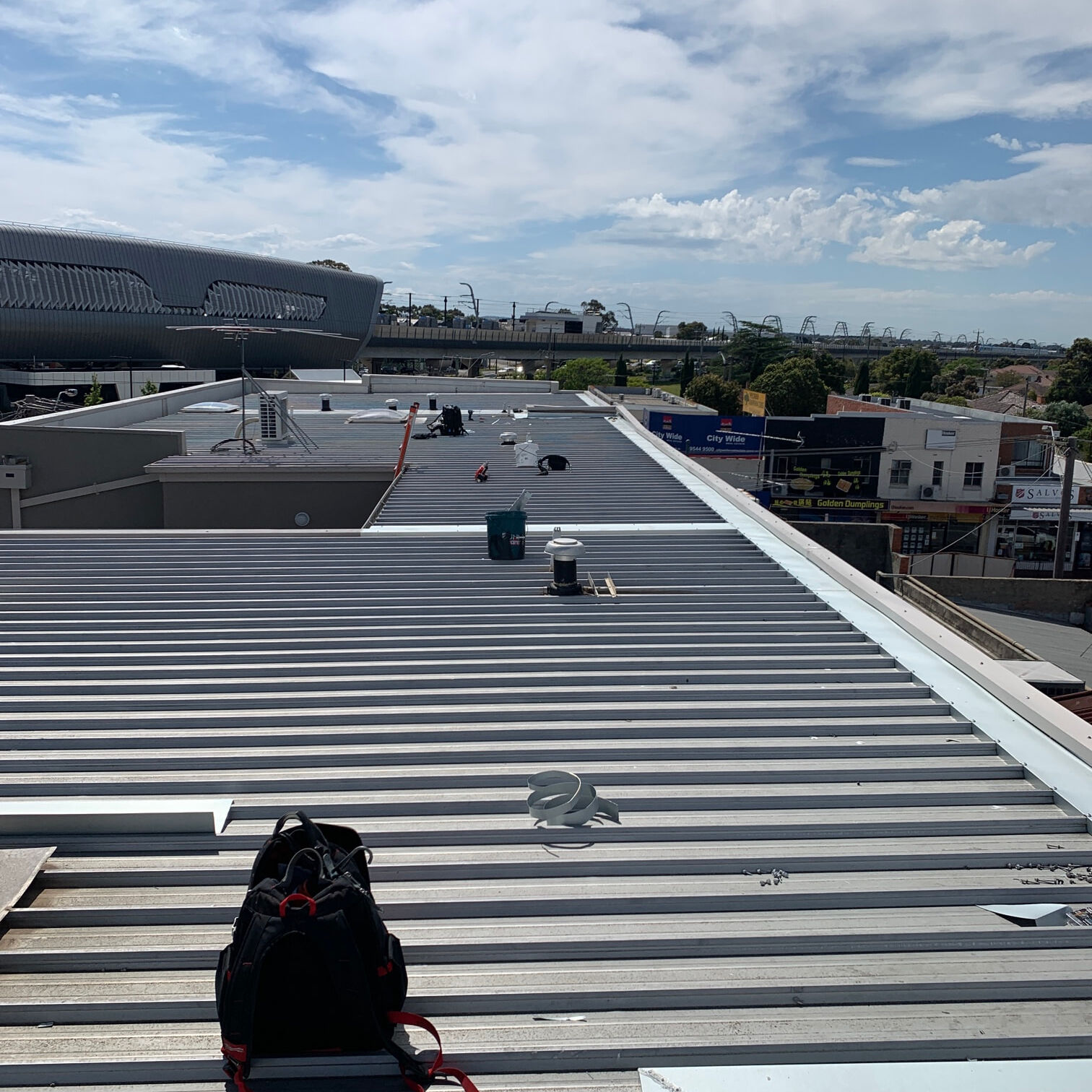 Roof plumbing adding extra flashing