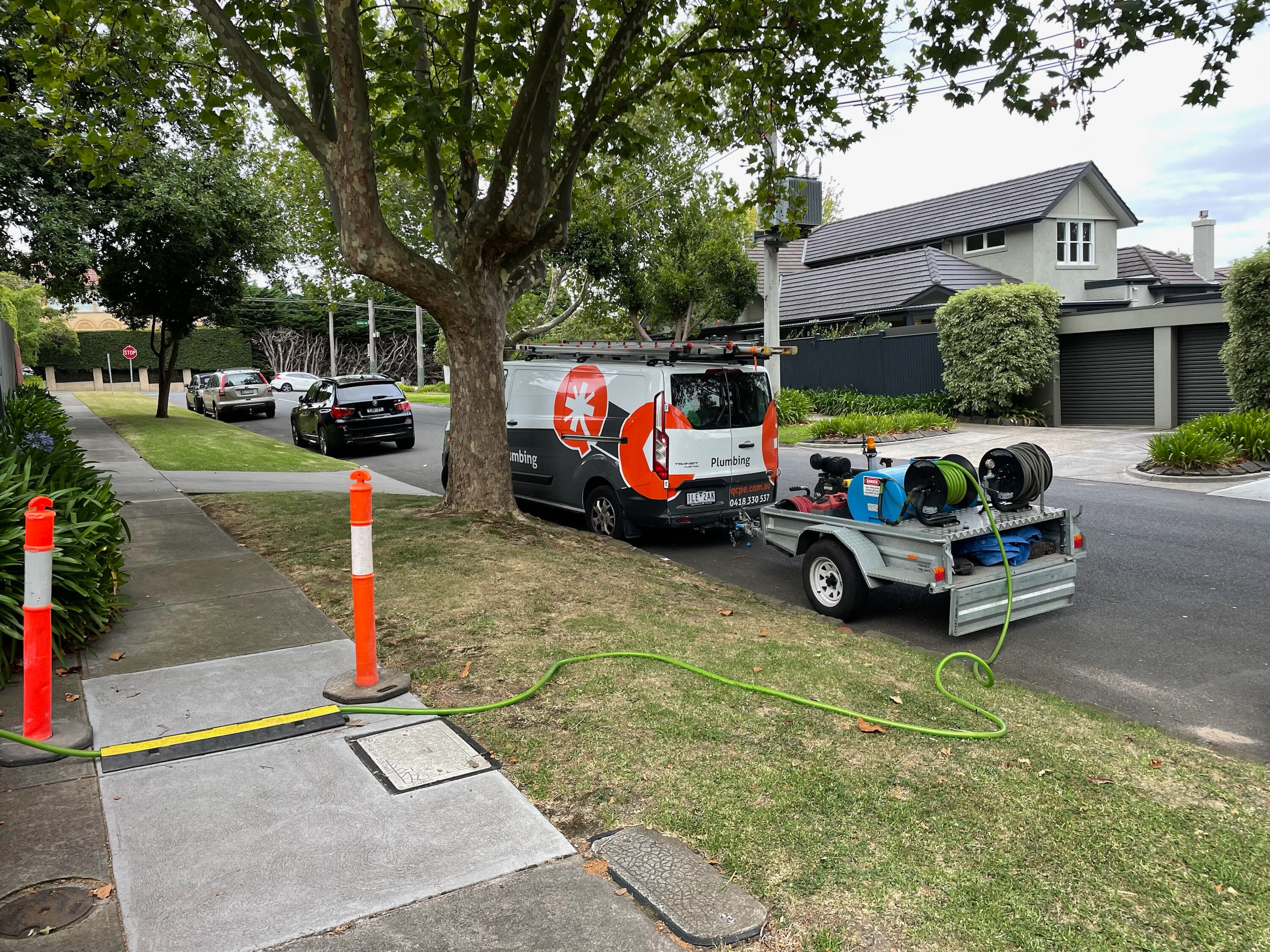 Sewer jetting for inspection report