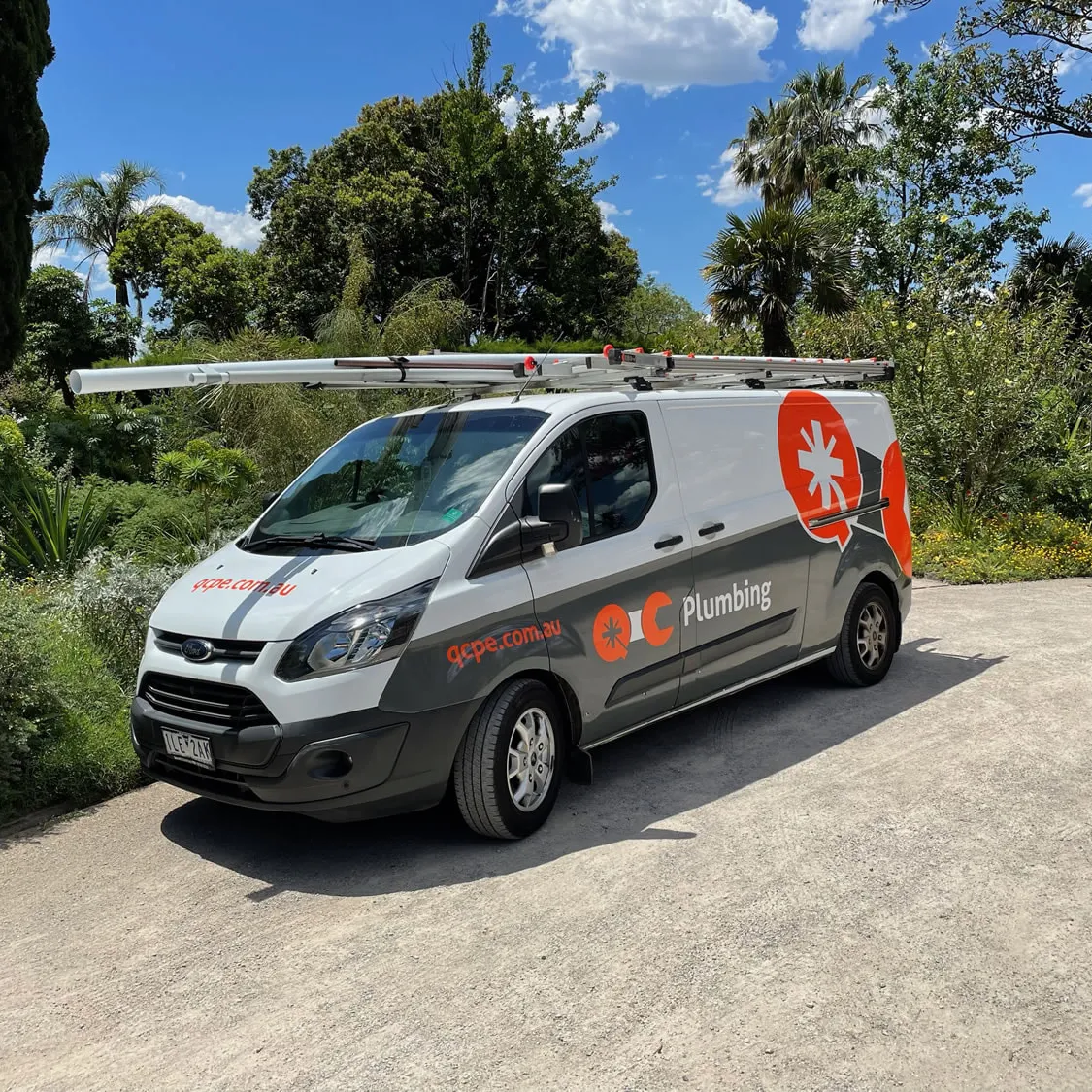 QC Plumbing Van ready on a job